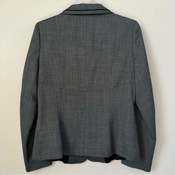 Classiques Entier 100% Soft Wool Women's Black Career Corpcore Blazer SZ 12 - Picture 9 of 13
